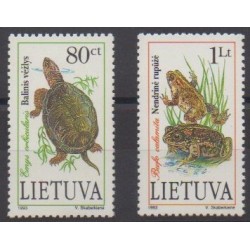 Lituanie - 1993 - No 474/475 - Reptiles - Tortues