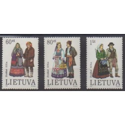 Lithuania - 1993 - Nb 467/469 - Costumes - Uniforms - Fashion