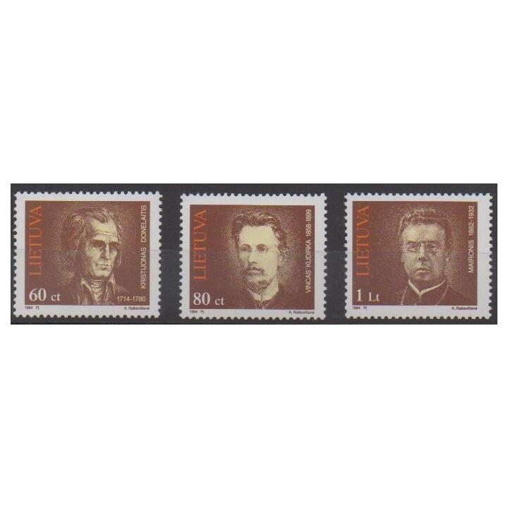 Buy this set of stamps of Lithuania of the year 1994 (Nb 480/482).