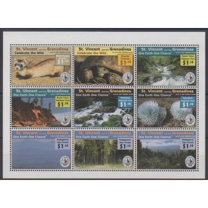 Buy this set of stamps of Saint Vincent (Grenadines) of the year 1997 (Nb 3186/3194).