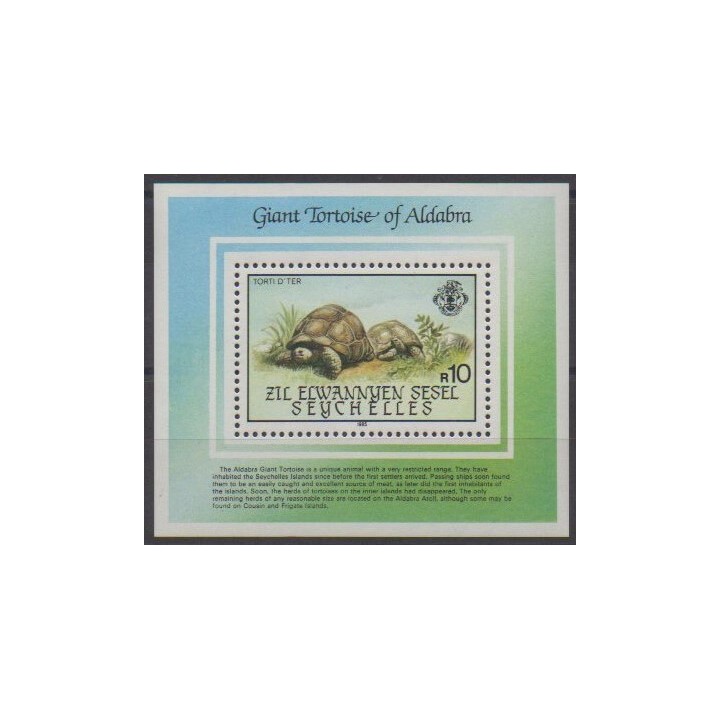 Buy this souvenir sheet  of Seychelles Zil Eloigne Sesel of the year 1985 (Nb BF4).