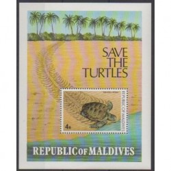 Maldives - 1980 - Nb BF61 - Turtles