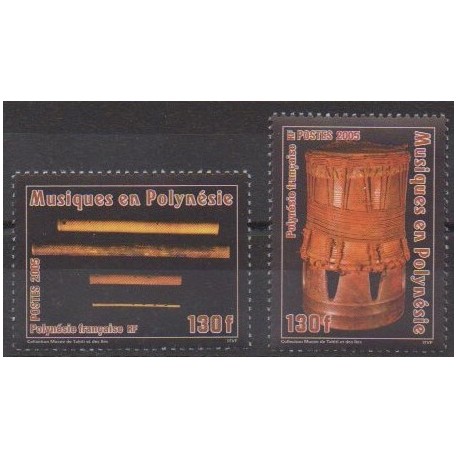 Polynésie - 2005 - No 752/753 - Musique