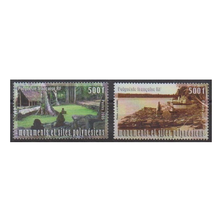 Acheter cette série de timbres de Polynésie de l'année 2005 (No 757/758).