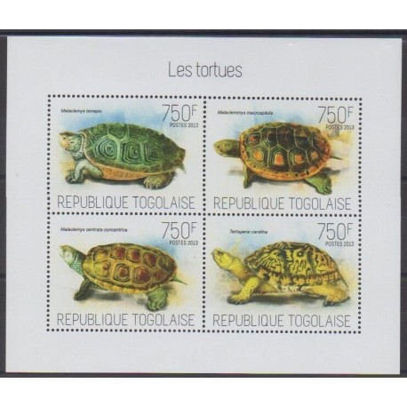 Togo - 2013 - No 3505/3508 - Tortues