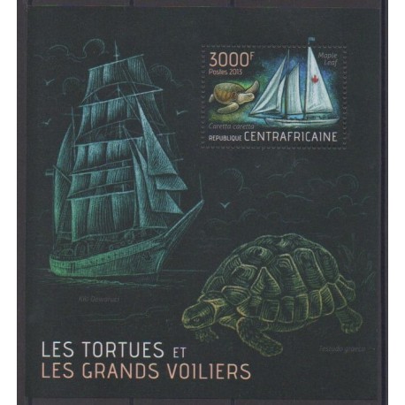 Central African Republic - 2013 - Nb BF586 - Turtles - Boats