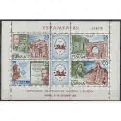 Spain - 1980 - Nb BF27 - Exhibition - Philately