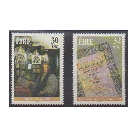 Ireland - 2001 - Nb 1329/1330 - Literature