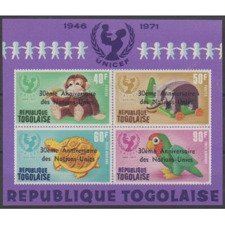 Acheter ce bloc-feuillet du Togo de l'année 1975 (No BF90).