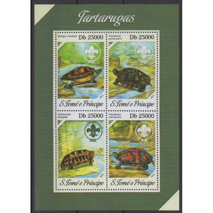 Acheter cette série de timbres de Saint-Thomas et Prince de l'année 2013 (No 4308/4311).