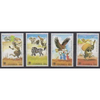 Acheter cette série de timbres de Zambie de l'année 1979 (No 193/196).