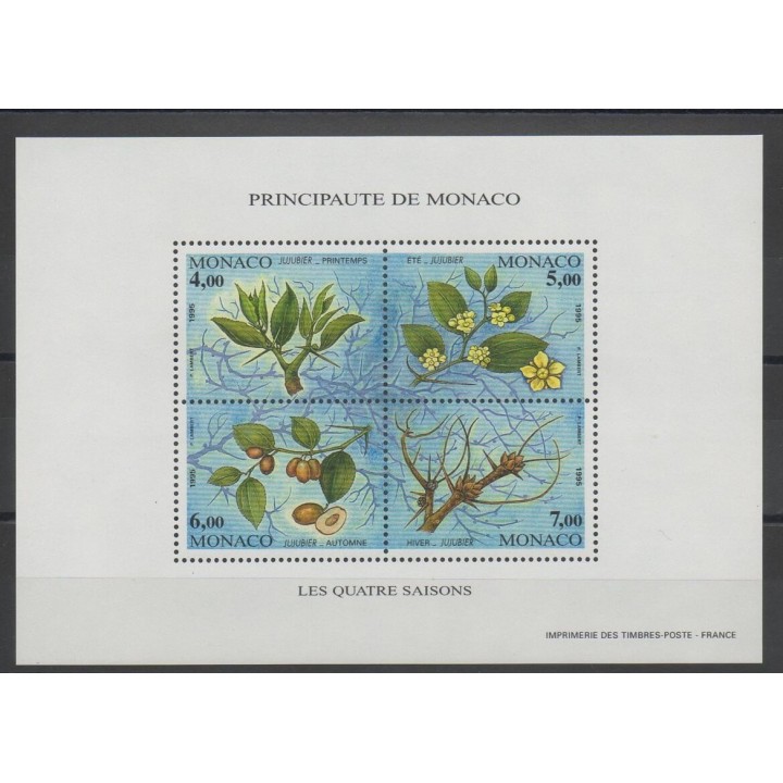 Timbres - arbres - Monaco - Blocs et feuillets  - 1995 - No BF 68
