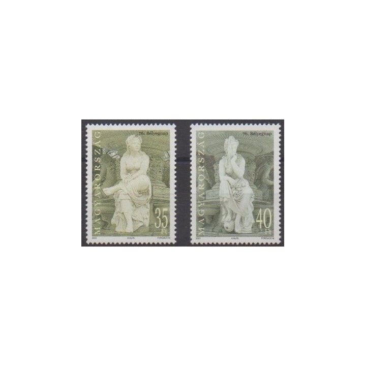 Acheter cette série de timbres de Hongrie de l'année 2003 (No 3899/3900).