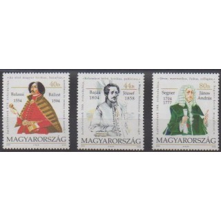 Acheter cette série de timbres de Hongrie de l'année 2004 (No 3921/3923).