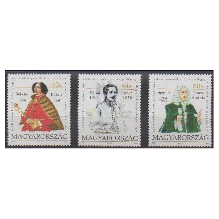 Buy this set of stamps of Hungary of the year 2004 (Nb 3921/3923).