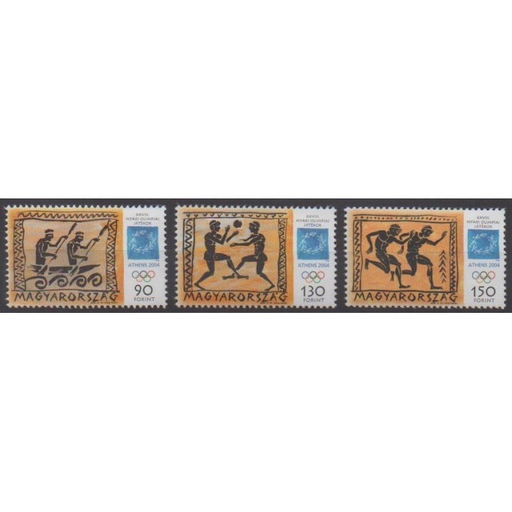 Buy this set of stamps of Hungary of the year 2004 (Nb 3959/3961).