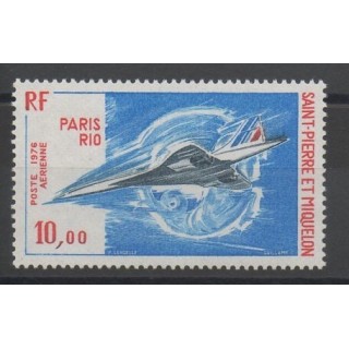 Timbres - avions - Saint-Pierre et Miquelon - Poste aérienne - 1976 - No PA 62