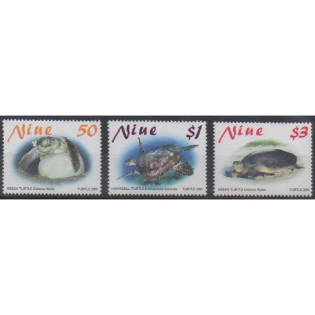 Niue - 2001 - Nb 737/739 - Turtles