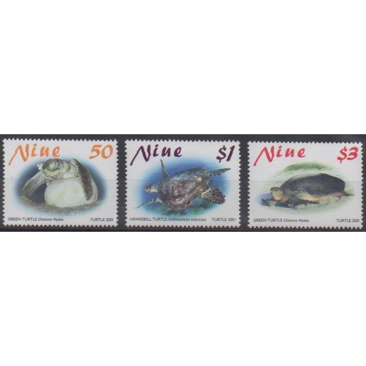 Acheter cette série de timbres de Niue de l'année 2001 (No 737/739).