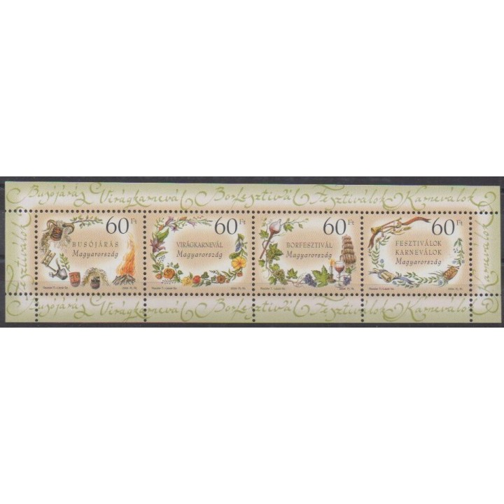 Acheter cette série de timbres de Hongrie de l'année 2004 (No 3924/3927).
