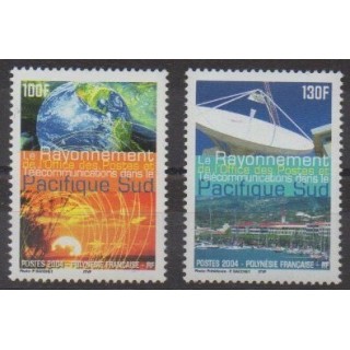 Acheter cette série de timbres de Polynésie de l'année 2004 (No 717/718).