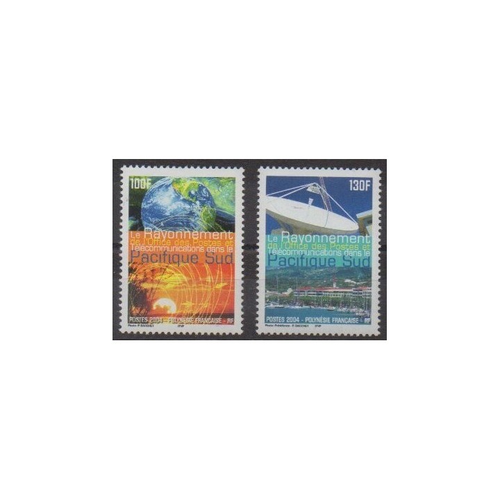 Buy this set of stamps of Polynesia of the year 2004 (Nb 717/718).