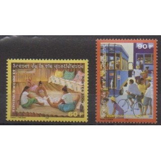 Buy this set of stamps of Polynesia of the year 2004 (Nb 706/707).