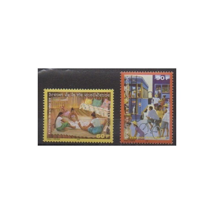 Acheter cette série de timbres de Polynésie de l'année 2004 (No 706/707).