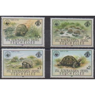 Acheter cette série de timbres des Seychelles Zil Eloigne Sesel de l'année 1985 (No 120/123).