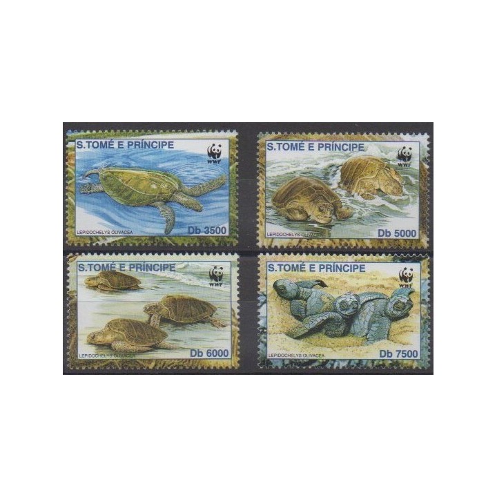 Buy this set of stamps of Saint Thomas and Prince of the year 2001 (Nb 1321/1324).