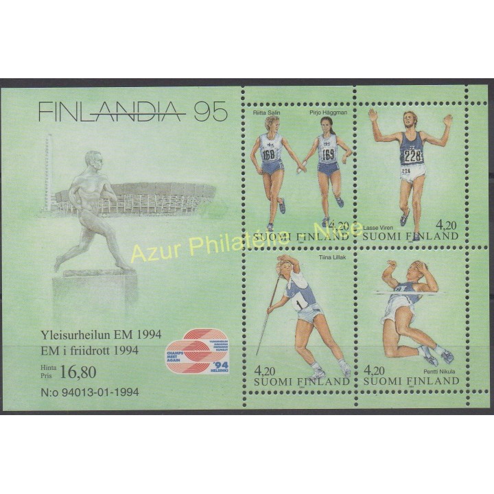 Timbres - Thème sports divers - Finlande - 1994 - No BF 12