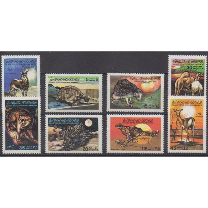 Acheter cette série de timbres de Libye de l'année 1979 (No 734/741).