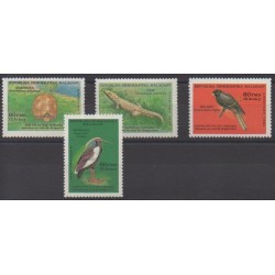 Madagascar - 1987 - No 790/793 - Reptiles - Oiseaux