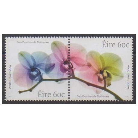 Irlande - 2014 - No 2096/2097 - Fleurs