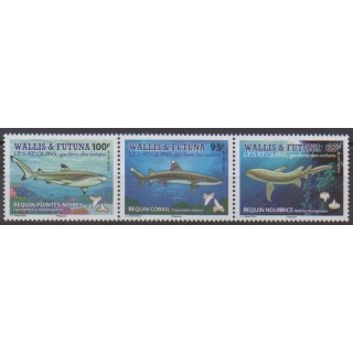 Acheter ce timbre de Wallis et Futuna de l'année 2021 (Les requins).