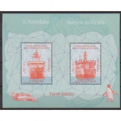 French Southern and Antarctic Lands - Blocks and sheets - 2022 - Astrolabe - Aurora Australis - Boats