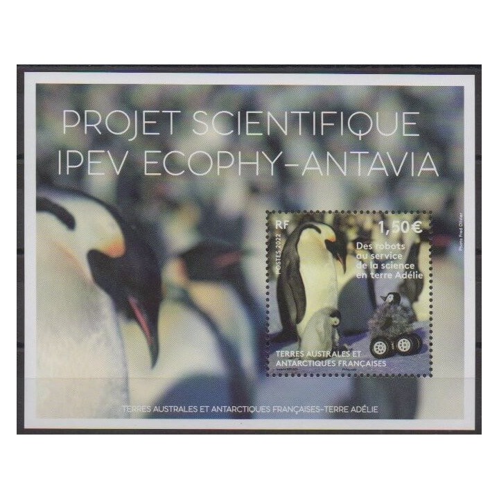 Acheter ce timbre des Terres Australes et Antarctiques Françaises de l'année 2022 (Projet IPEV).