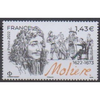 Buy this stamp of France of the year 2022 (Molière).