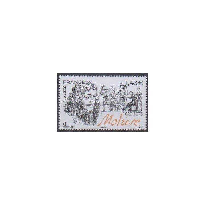Buy this stamp of France of the year 2022 (Molière).