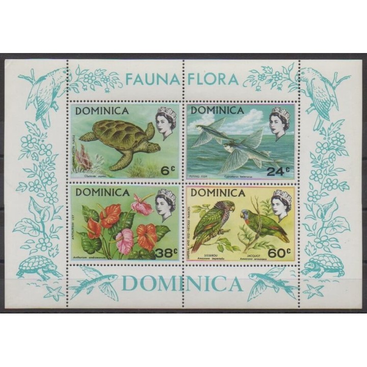 Buy this souvenir sheet  of Dominique of the year 1970 (Nb BF3).