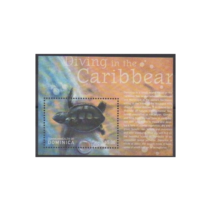 Buy this souvenir sheet  of Dominique of the year 2001 (Nb BF417).