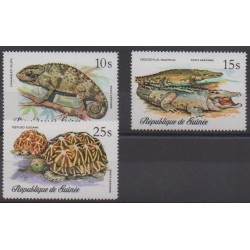 Guinea - 1977 - Nb PA113/PA115 - Reptils