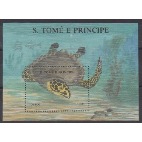 Saint-Thomas et Prince - 1992 - No BF123 - Tortues