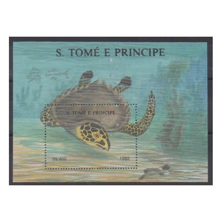 Acheter ce bloc-feuillet de Saint-Thomas et Prince de l'année 1992 (No BF123).