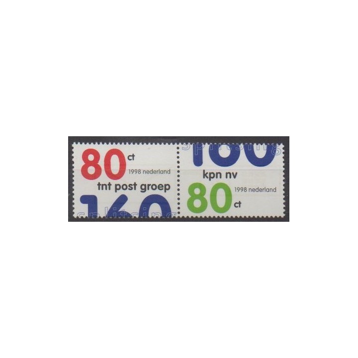 Acheter cette série de timbres des Pays-Bas de l'année 1998 (No 1636/1637).