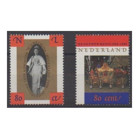 Pays-Bas - 1998 - No 1641/1642 - Royauté - Principauté