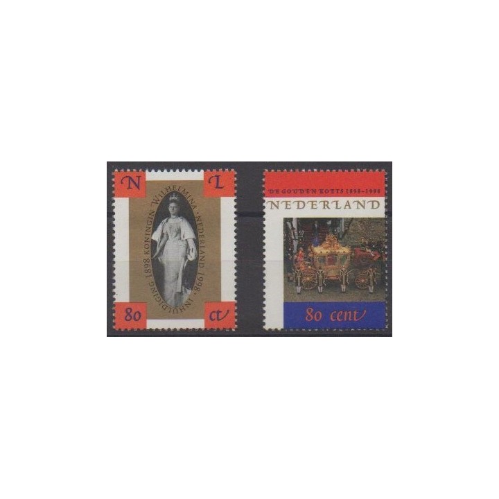 Acheter cette série de timbres des Pays-Bas de l'année 1998 (No 1641/1642).