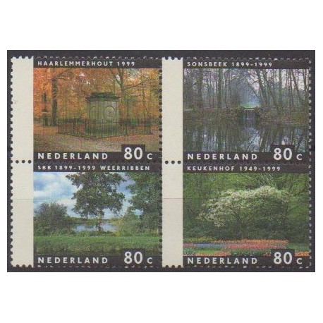 Pays-Bas - 1999 - No 1682/1685 - Parcs et jardins