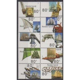 Buy this set of stamps of Netherlands of the year 2000 (Nb 1777/1786).