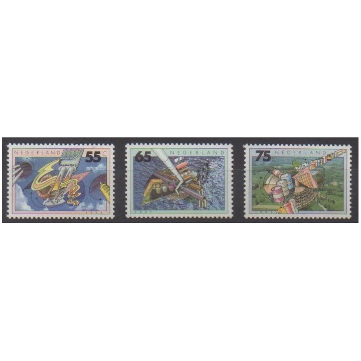 Buy this set of stamps of Netherlands of the year 1991 (Nb 1366/1368).
